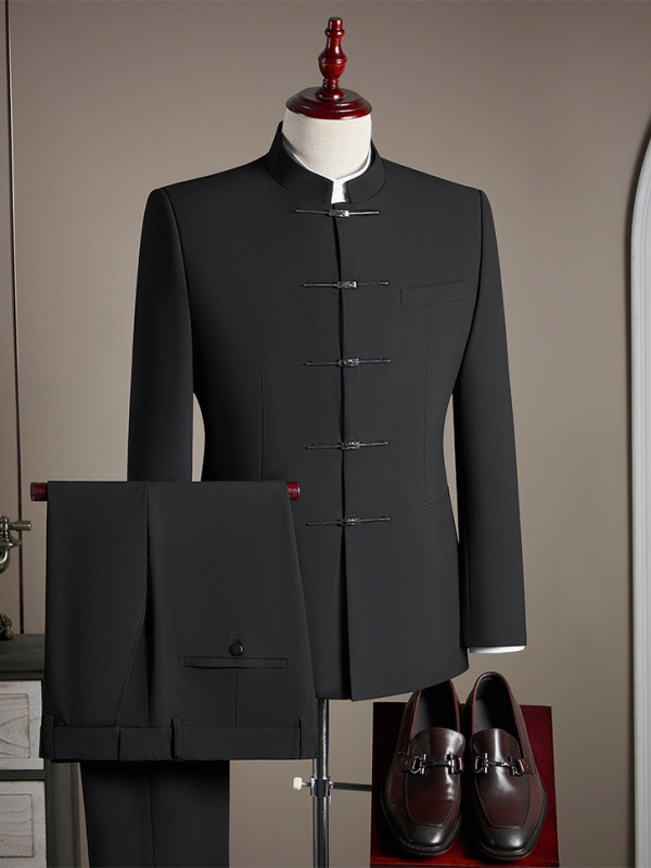 High End Men'S Formal Wear - New Chinese Sle Wedding Suit Two-Piece