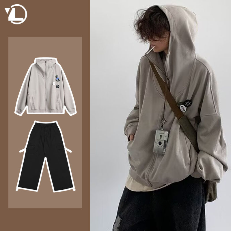 Men Formal Wear Coat - Autumn College Casual Set Men Japanese