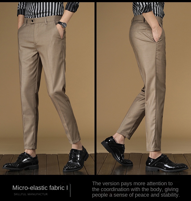 Summer Suit Pants Men Red Blac - đánh giá và giá Khaki Formal Wear Men