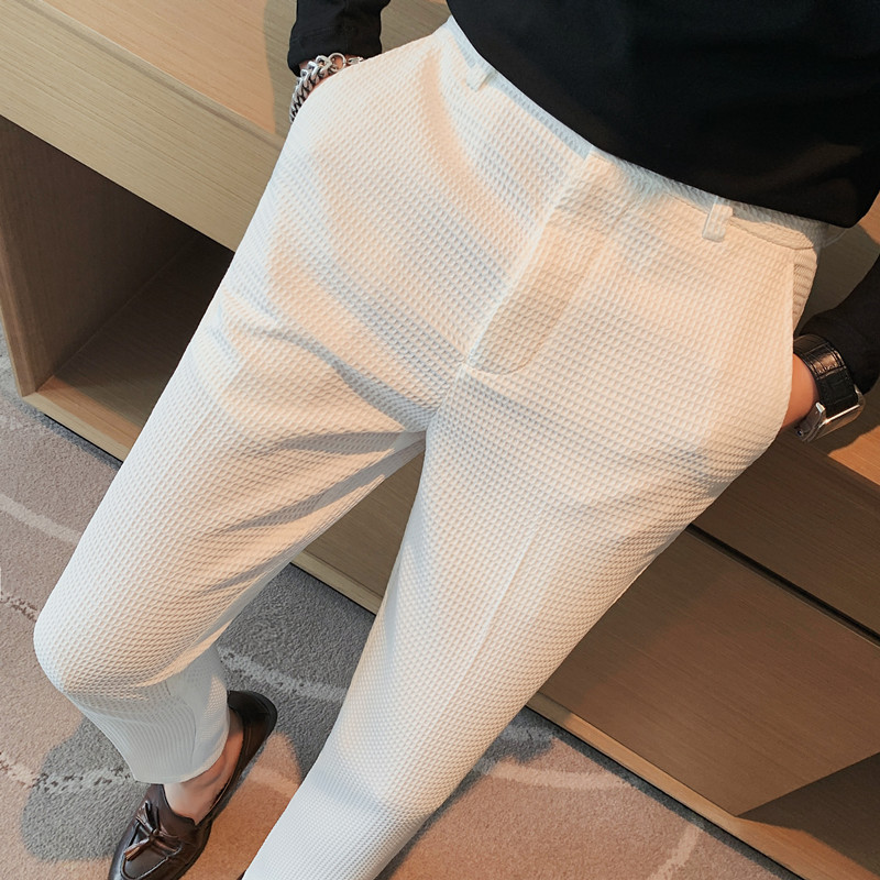 2024 Autumn New Waffle Stretch - đánh giá và giá Men Formal Wear Set