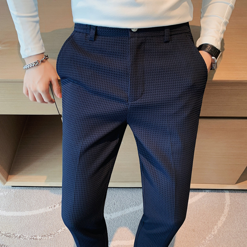 2024 Autumn New Waffle Stretch - đánh giá và giá Men Formal Wear Set