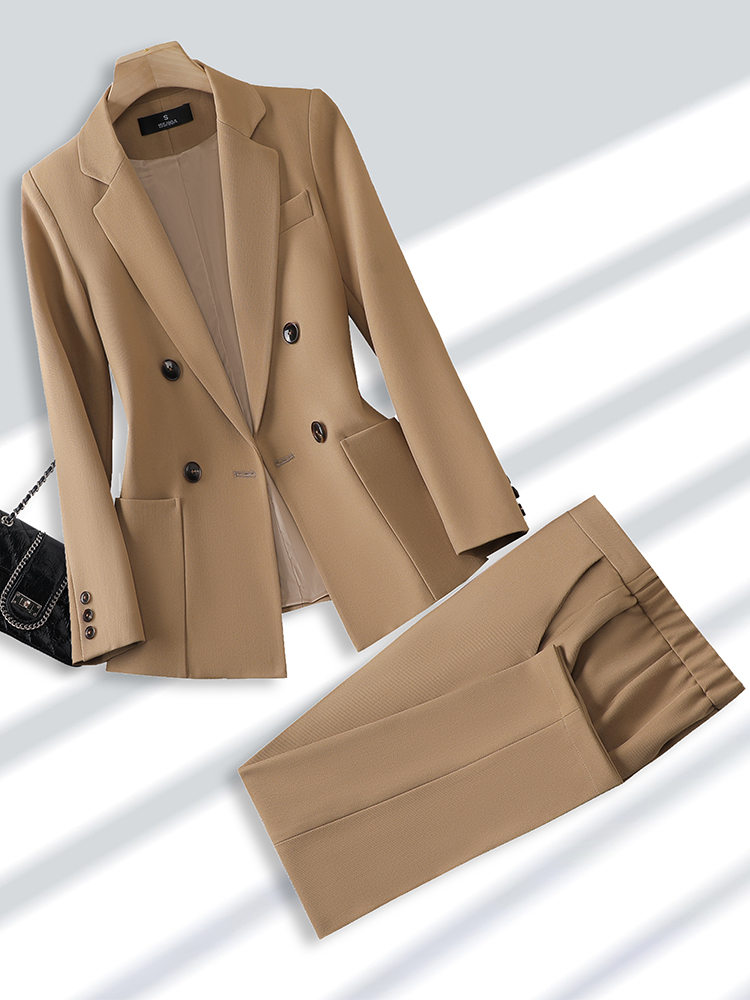 Fashion Ladies Pant Suit Forma - đánh giá và giá Khaki Formal Wear Men