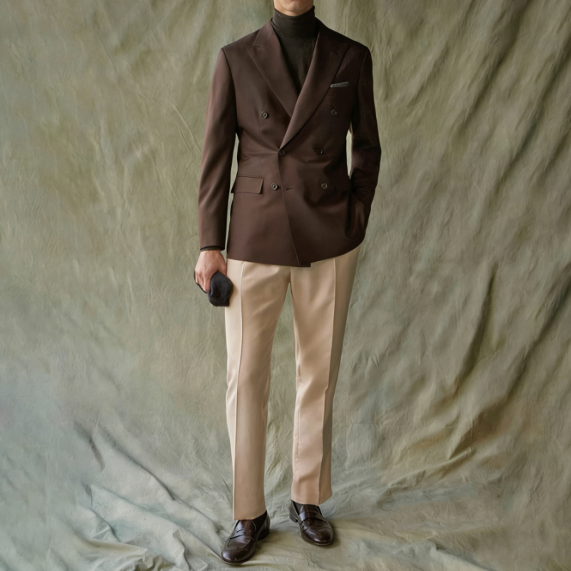 Elegant Suits For Men Wedding  - đánh giá và giá Khaki Formal Wear Men
