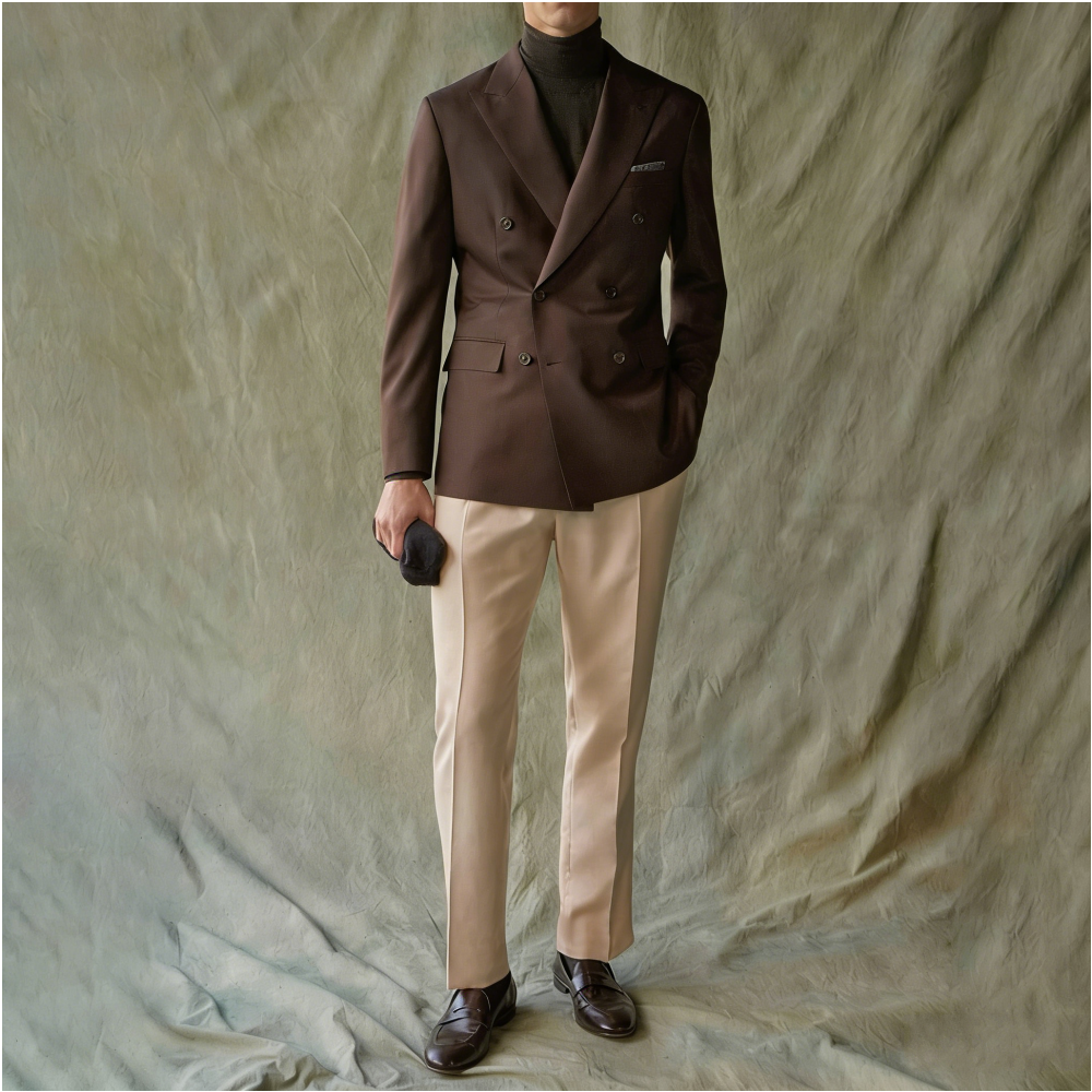 Elegant Suits For Men Wedding  - đánh giá và giá Khaki Formal Wear Men
