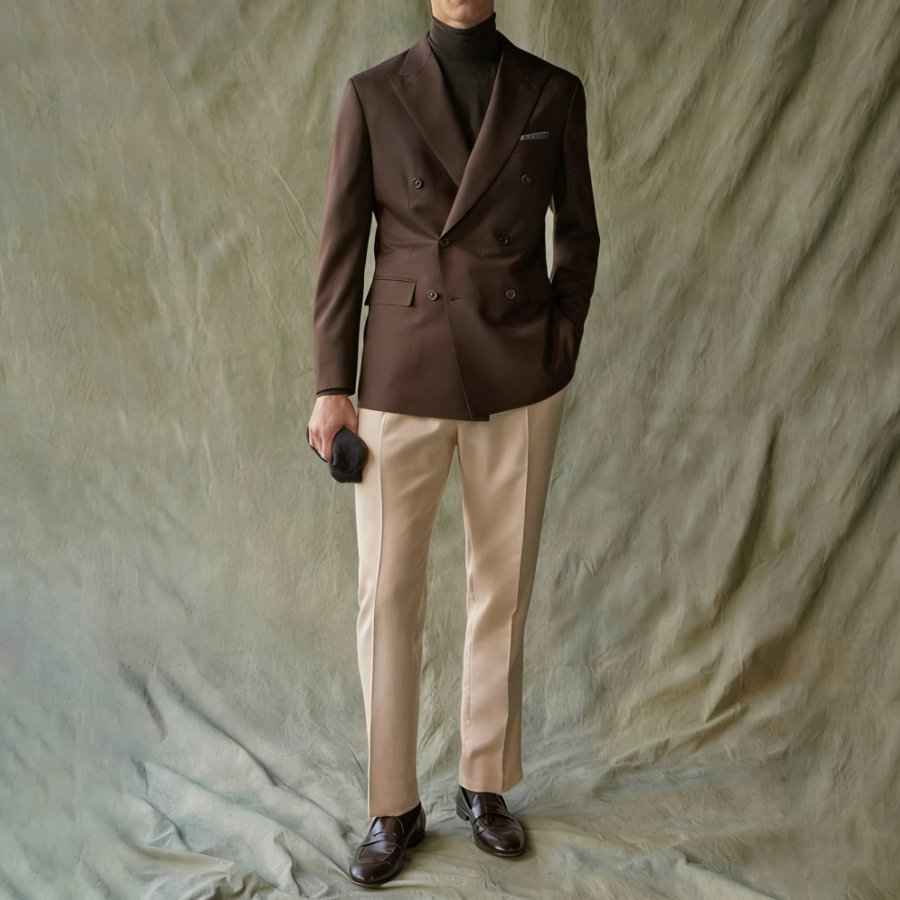 Elegant Suits For Men Wedding  - đánh giá và giá Khaki Formal Wear Men