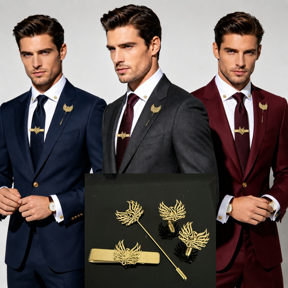 Custom Cufflink Tie Set Bar Pe - đánh giá và giá Men Formal Wear Set