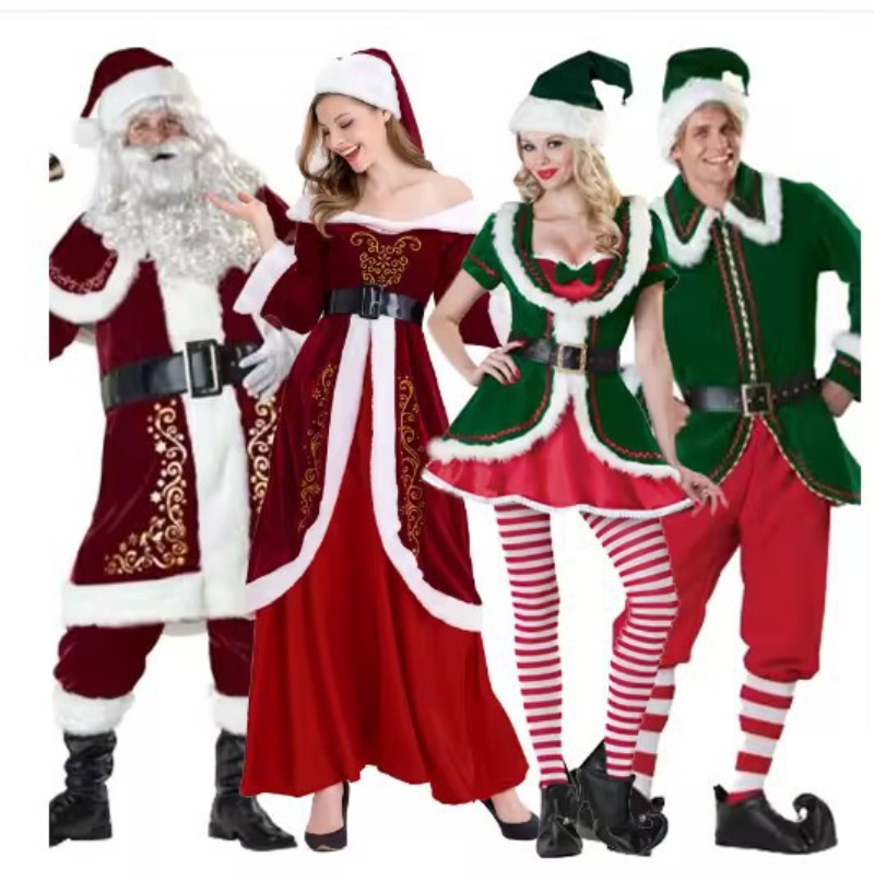 Santa Claus Costume Women Men  - đánh giá và giá Men Formal Wear Set