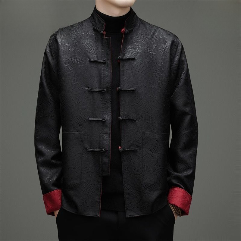 Tang-style Men Long-sleeved Do - đánh giá và giá Men Formal Wear Coat