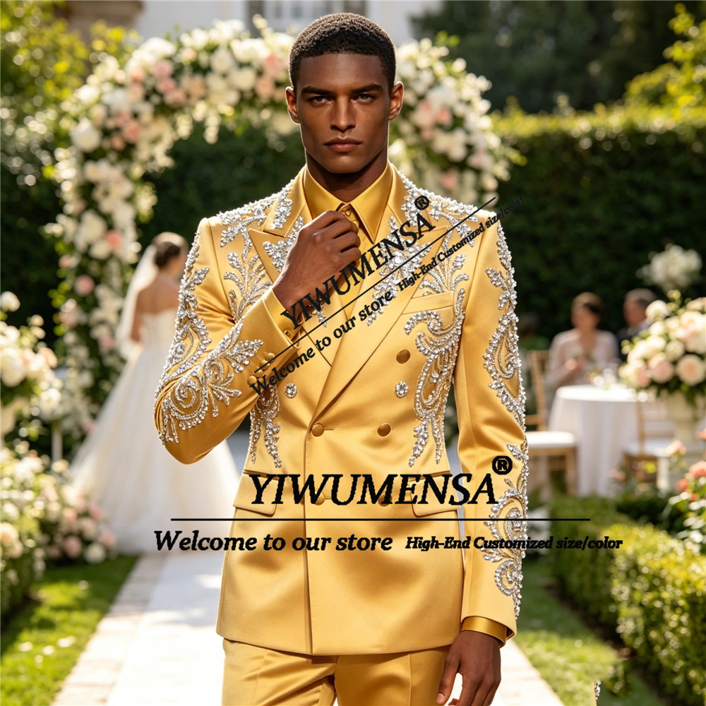 Sparkly Satin Suit Men Formal  - đánh giá và giá High End Men'S Formal Wear