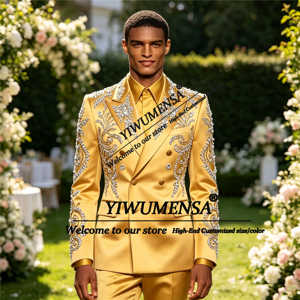 Sparkly Satin Suit Men Formal  - đánh giá và giá High End Men'S Formal Wear