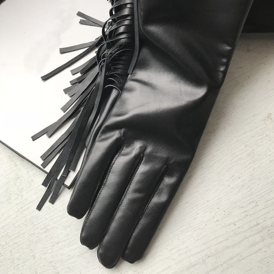 Women's Long Gloves Fringe Tas - đánh giá và giá Formal Glove Leather