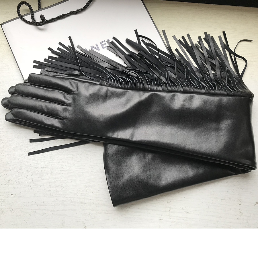 Women's Long Gloves Fringe Tas - đánh giá và giá Formal Glove Leather
