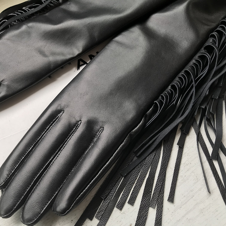 Women's Long Gloves Fringe Tas - đánh giá và giá Formal Glove Leather