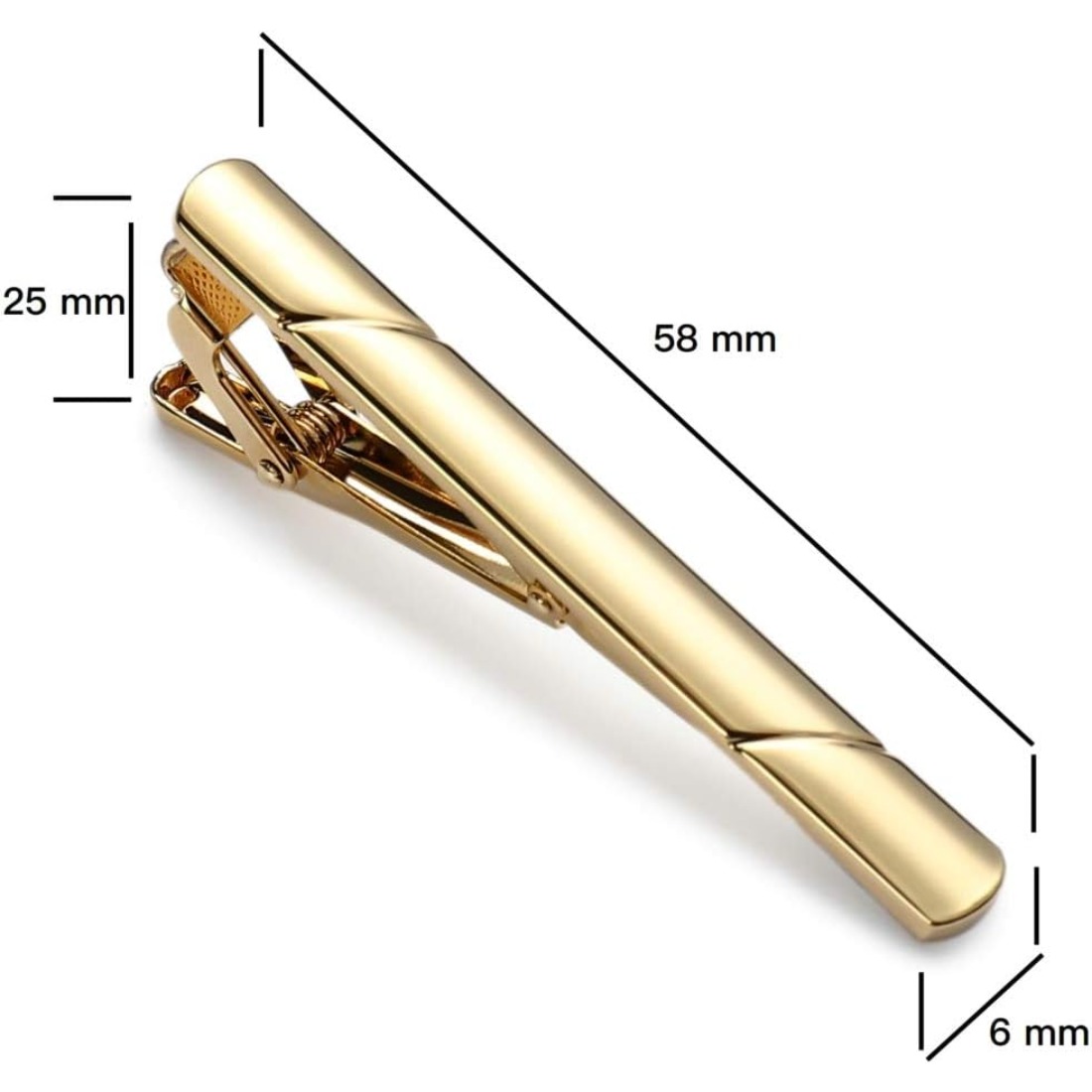 This polished metal tie clip s - đánh giá và giá Men Formal Wear Look